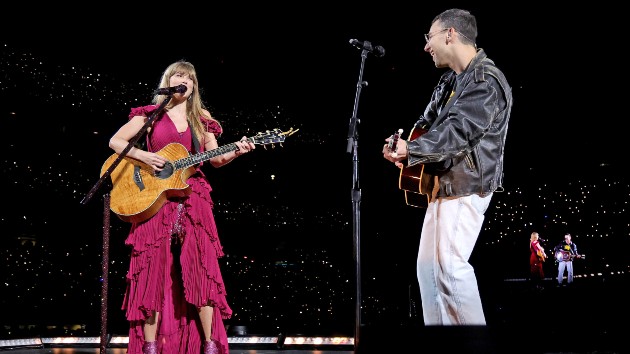 L-R: Taylor Swift, Jack Antonoff; Kevin Mazur/TAS23/Getty Images for TAS Rights Management