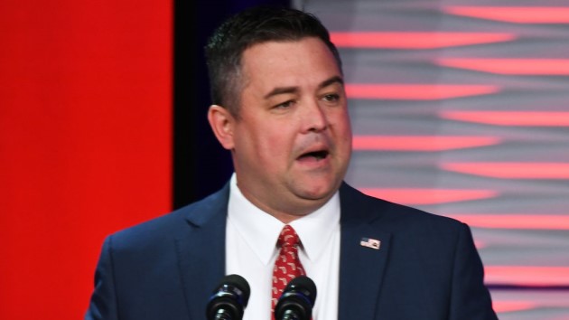 Florida GOP Chairman Christian Ziegler addresses attendees at the Republican Party of Florida Freedom Summit at the Gaylord Palms Resort in Kissimmee.  (SOPA Images / Contributor/Getty Images)