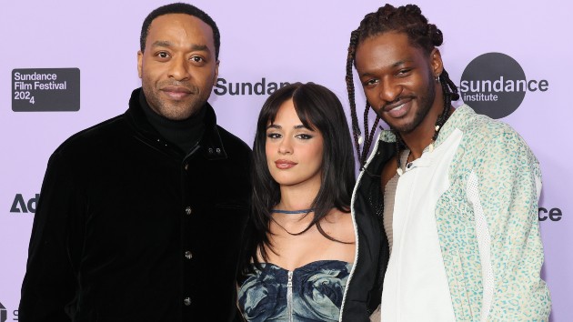 'Rob Peace' star and director Chiwetel Ejiofor, cast members Camila Cabello and Jay Will; Dia Dipasupil/Getty Images