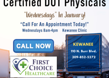 First Choice Healthcare Conducting Certified DOT Physicals on Wednesday’s in January, 2024
