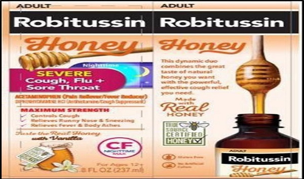Haleon is voluntarily recalling eight lots of Robitussin Honey CF Max Day Adult and Robitussin Honey CF Max Nighttime Adult to the consumer level. CREDIT: FDA