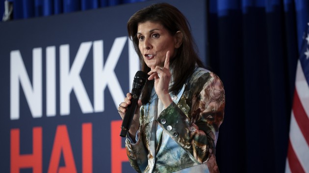 Republican presidential candidate, former U.N. Ambassador Nikki Haley speaks at a campaign event at the Summerville Country Club on Feb. 13, 2024 in Summerville, South Carolina. (Win McNamee/Getty Images)