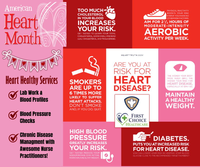 Henry and Stark County Health Department February Heart Health Month Tips