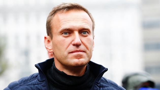 Russian opposition leader Alexei Navalny attends a rally in support of political prisoners in Prospekt Sakharova Street in Moscow, Sept. 29, 2019. (Sefa Karacan/Anadolu Agency via Getty Images)