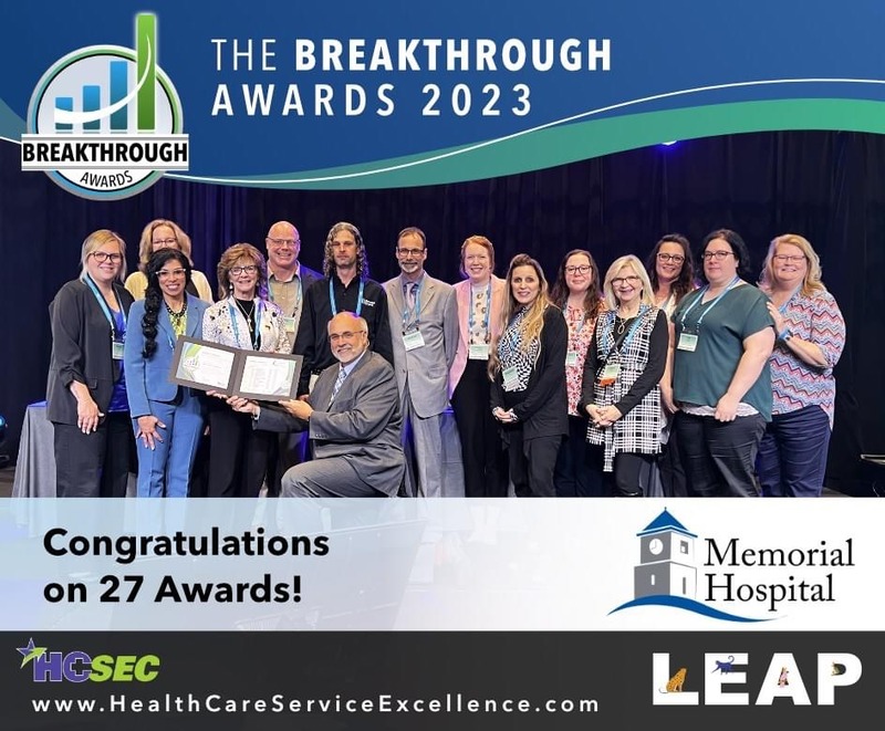 Memorial Hospital Receives 27 Awards During International Conference