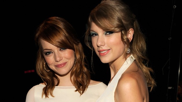 Taylor Swift and Emma Stone in 2011; Kevin Mazur/TCA 2011/WireImage