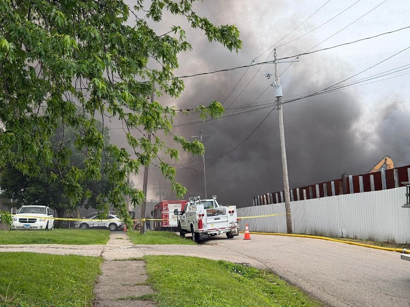 Cernovich Salvage Yard Structure Fire May 5, 2026