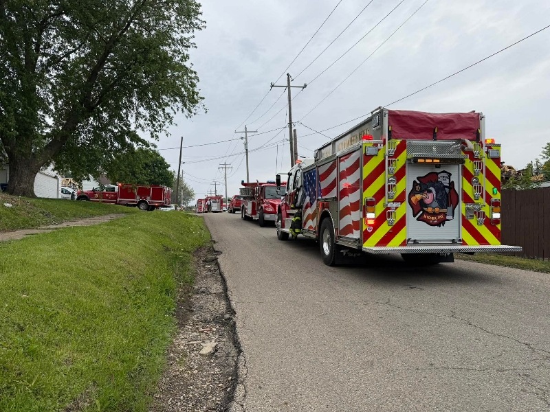 Cernovich Salvage Yard Structure Fire May 5, 2026