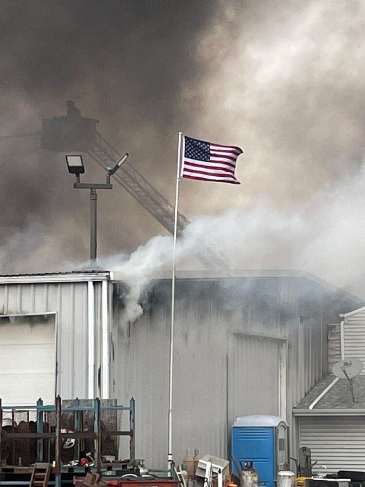 Cernovich Salvage Yard Structure Fire May 5, 2026