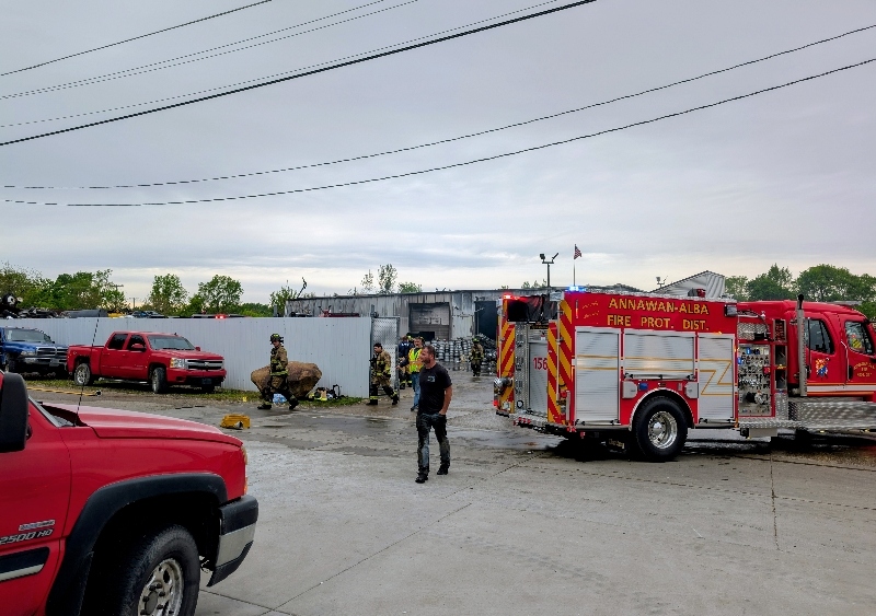 Cernovich Salvage Yard Structure Fire May 5, 2026
