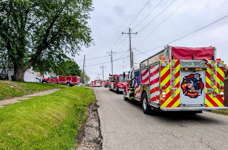 Cernovich Salvage Yard Structure Fire May 5, 2026