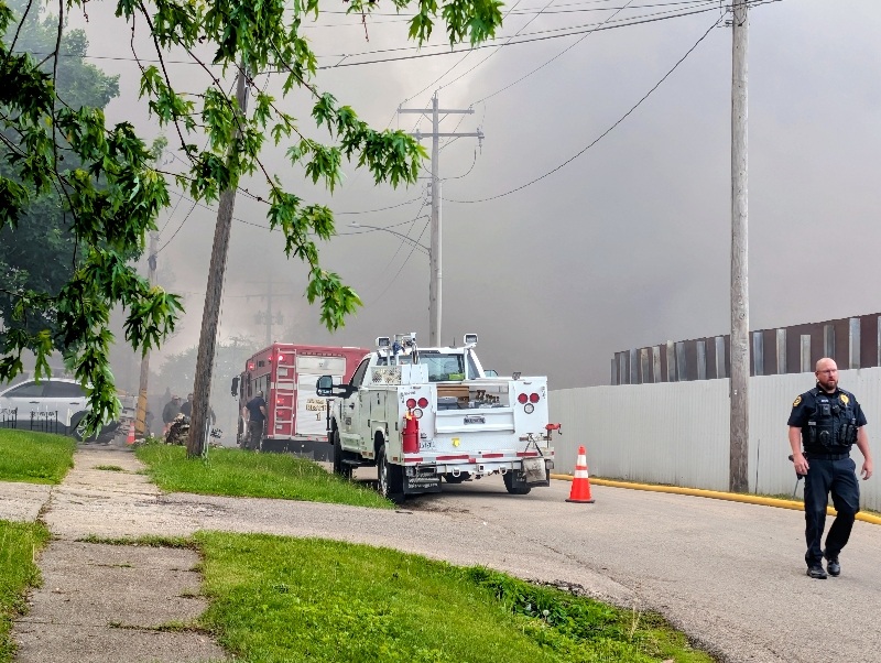 Cernovich Salvage Yard Structure Fire May 5, 2026