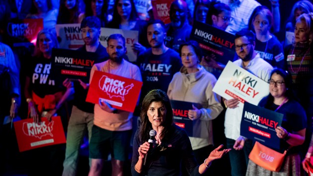 Republican presidential candidate, former U.N. Ambassador Nikki Haley speaks at a campaign rally on March 4, 2024 in Fort Worth, Texas. (Emil Lippe/Getty Images)