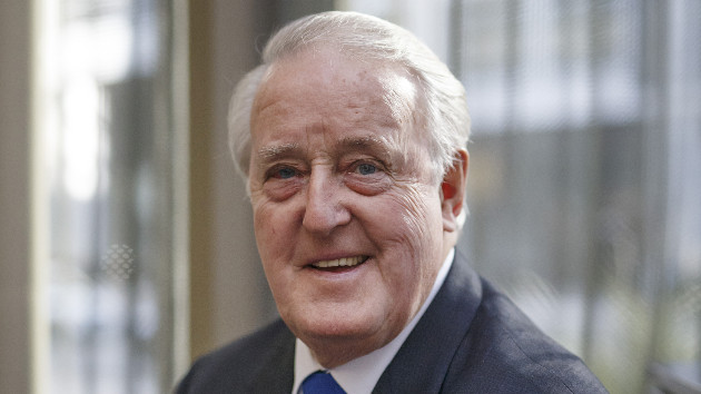 Brian Mulroney, Canada's former prime minister, sits for a photograph before introducing George Mitchell, a former Senator from Maine, not pictured, at the Economic Club of Canada in Toronto, Ontario, Canada, on Thursday, Nov. 3, 2016. -- Cole Burston/Bloomberg via Getty Images