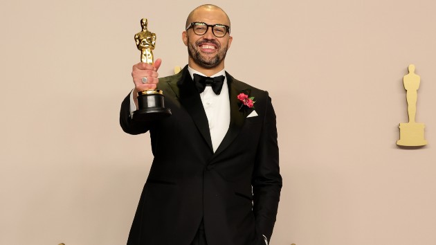 Cord Jefferson, winner of the Best Adapted Screenplay award for “American Fiction” (Photo by Arturo Holmes/Getty Images)