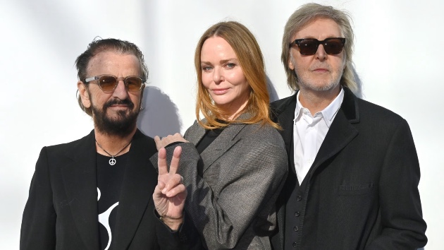 L-R: Ringo Starr, Stella McCartney, Paul McCartney/Photo credit: Dave Benett/Getty Images for Stella McCartney