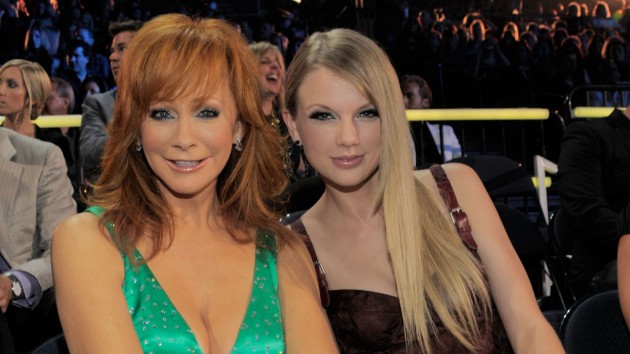 Taylor Swift and Reba McEntire in 2010; Kevin Mazur/WireImage