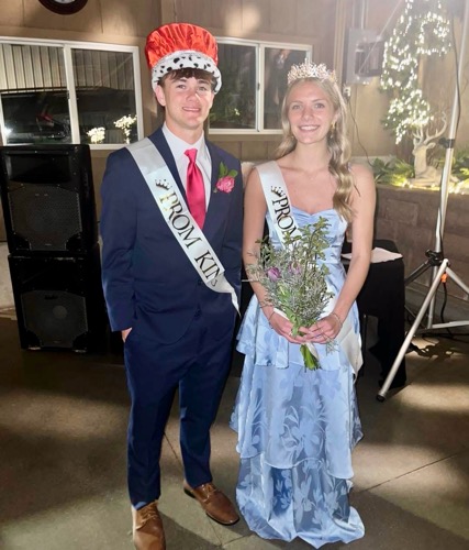 Prom King and Prom Queen, Ben Browning and Claire Bowser
