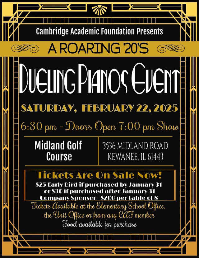 Get Ready to Swing at the Roaring 20s Dueling Pianos Night by Cambridge Academic Foundation