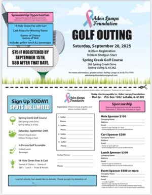 Join the Aden Lamps Foundation Golf Outing to Support Infant Safety on September 20, 2025