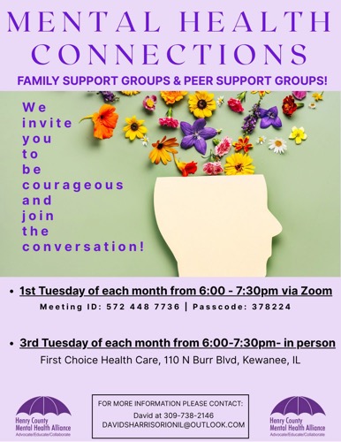 Join Monthly Mental Health Support Groups in Henry County for Community Connection
