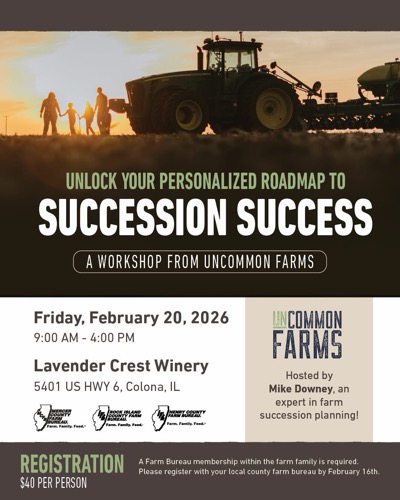 Farm Succession Planning Workshop in Colona on February 20, 2025