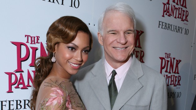 Steve Martin and Beyonce in 2006; E. Charbonneau/WireImage for Sony Pictures-Los Angeles