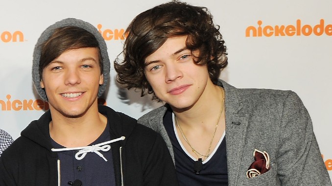 Louis Tomlinson and Harry Styles in 2012; Larry Busacca/Getty Images
