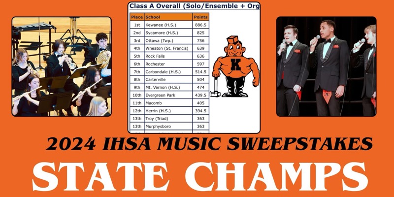 KHS Band and Choir Sing Their Way to IHSA Championship