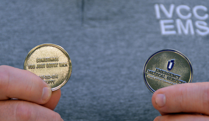 IVCC EMS Program Introduces Challenge Coins to Support Graduates Mental Health