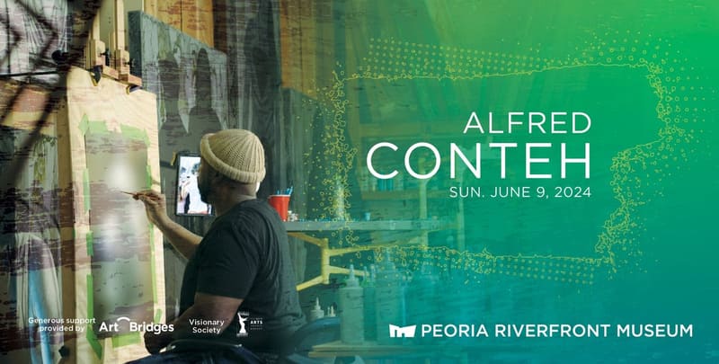 Renowned Artist Alfred Conteh Returns to Peoria Riverfront Museum