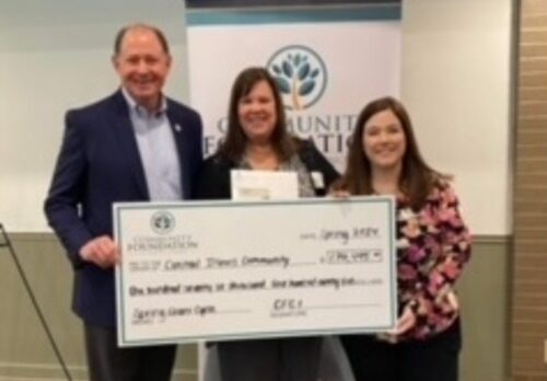 Community Foundation of Central Illinois Presents Donation to Festival 56 Princeton Theater Group