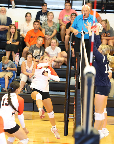 Kewanee Boilermakers Varsity Volleyball Tops Ridgewood Spartans on August 27th