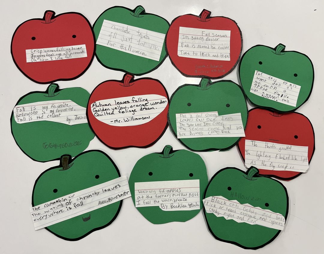 Mr. Williamsons Exploratory Poetry class wrote some fall themed haikus #MAC185
