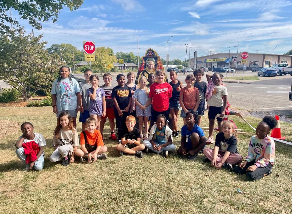 Mrs. Faxons class had a great time during their First Responder Fieldtrip at Chandler Park! #3rdgrade #edison