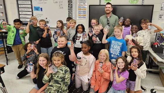 Mrs. Poores class enjoyed learning about the importance of saving money today when Preston Gray from Edward Jones visit…