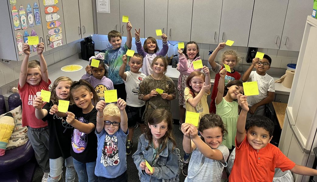 Mrs. Lambert’s class is rocking their math facts!!! They got to put their name on the success wall! Great job!! #MAC185