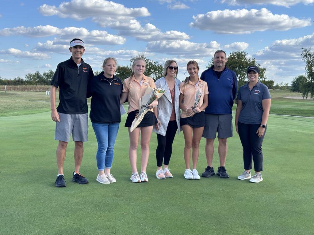 Senior Day for Bomber Girls Golf. Thank you and congratulations Ava and Maris! #OnceABomberAlwaysABomber