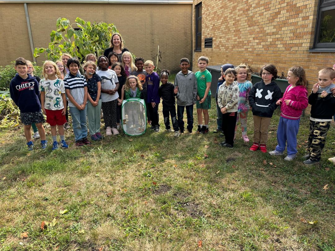 Mrs. Coupland’s class was excited to release 3 Monarch butterflies today!!! #MAC185