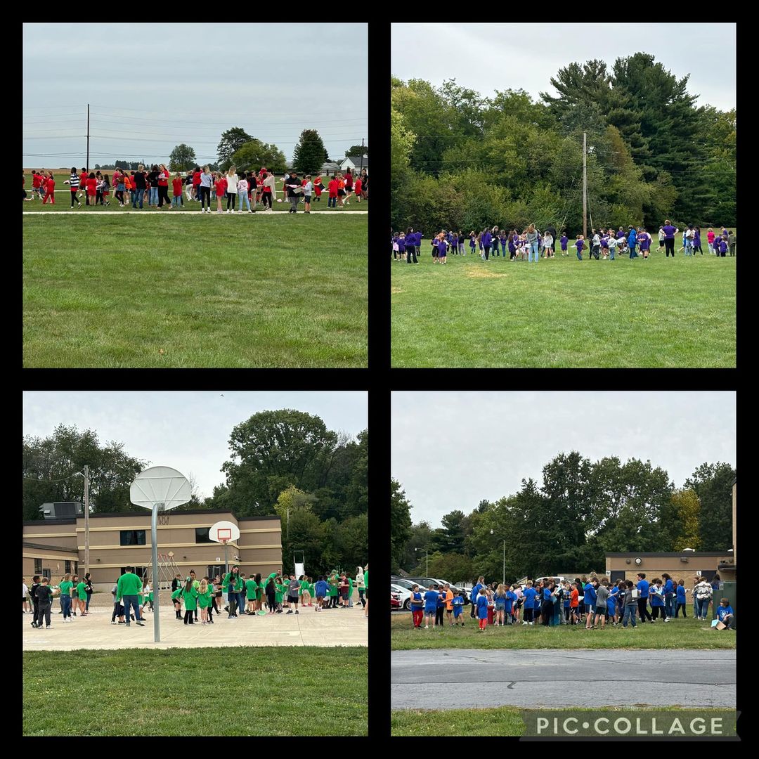 Edison had their first squad activity today!!!! ❤️💜💙💚