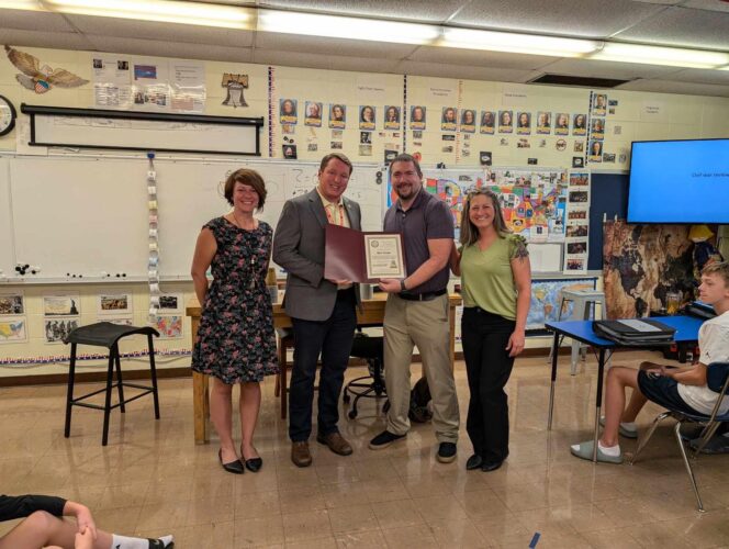 Rep. Fritts Names 2023-2024 Educator of the Year