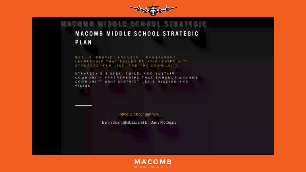 Byron Oden-Shabazz and Dr. Barry McCreary meet with the Macomb Board of Education to explain the Macomb Middle School pr…