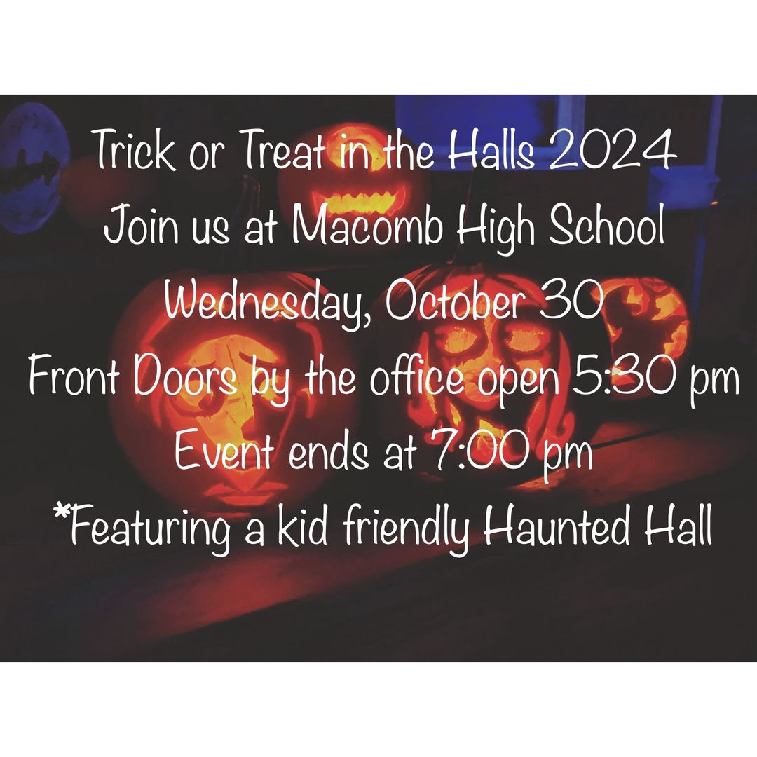 Join us at MHS tomorrow evening! 🎃👻