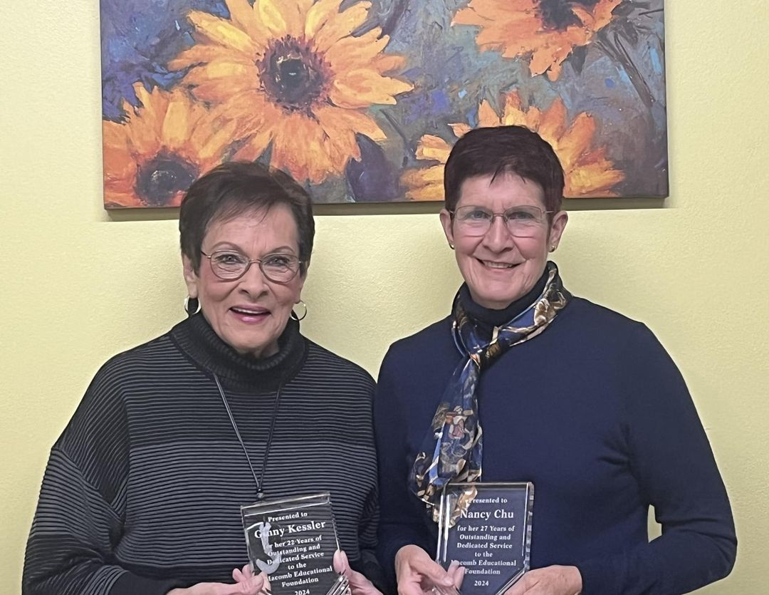 Virginia Kessler and Nancy Chu have retired from serving on the Macomb Educational Foundation Board, (MEF).  Virginia, “…
