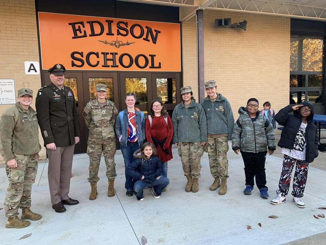 Happy Veterans Day!!! Thank you for your service!! Edison was honored to have Veterans greet our students this morning….