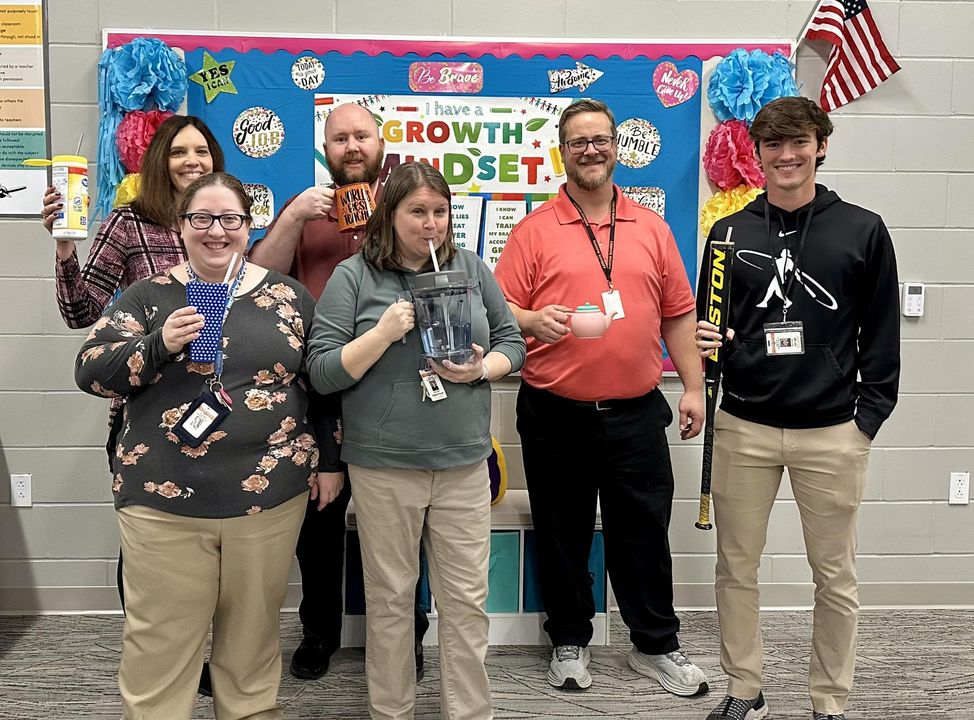 MTSS team with our “anything but a cup”