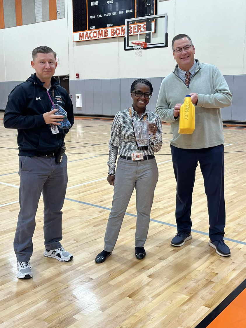 Teacher spirit day at MMS drink from anything but a cup #MAC185