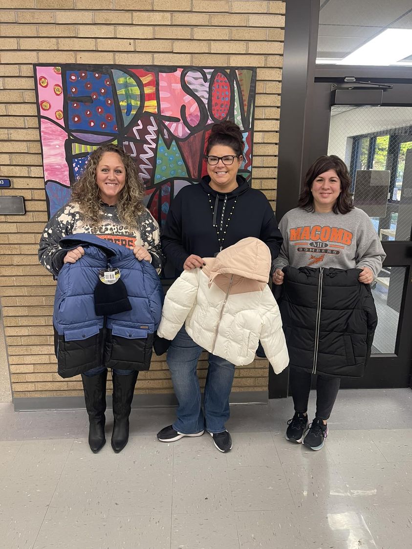 Thank you so much to McDonough Power Cooperative for providing so many warm winter coats for students at Edison! #edison…