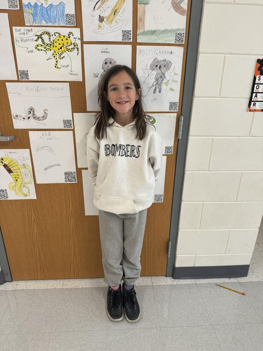 Congratulations to one our very own Edison Bomber!! She participated in a weather drawing contest with WGEM, and got 1st…