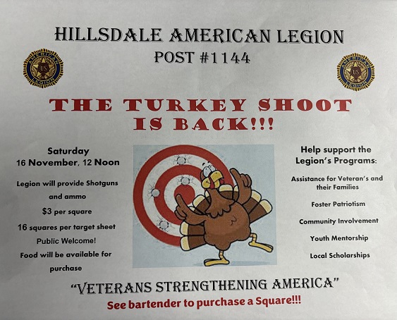 Hillsdale American Legion Turkey Shoot